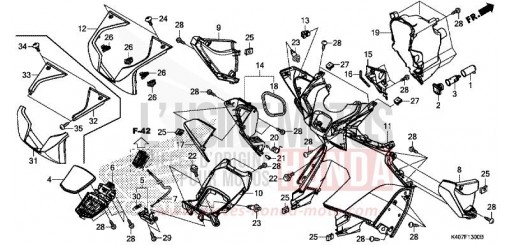 INNER COVER (NSS125DF/ADF/ADH) NSS125ADH de 2018